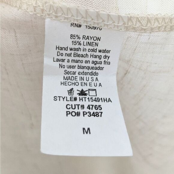 HUMMINGBIRD Lace Embroidered Off Shoulder Top M - Picture 7 of 8